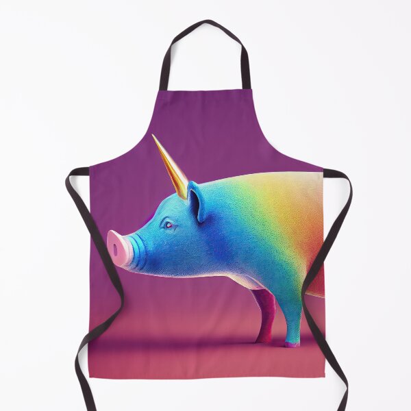 Item preview, Gerda the cheerful colorful unicorn pig designed and sold by Pixelboys.