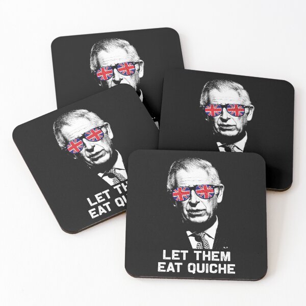 Item preview, King Charles Coronation - Let Them Eat Quiche designed and sold by HalfCat.