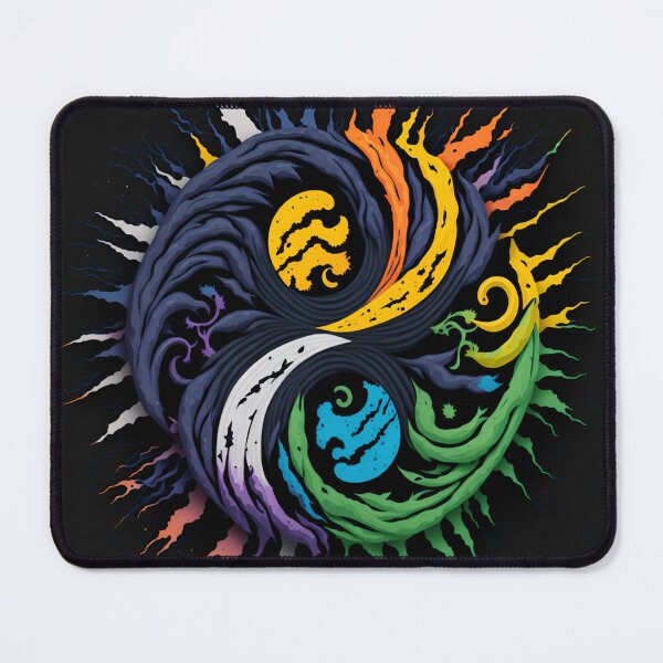 Item preview, Colourful Harmony Yin Yang| Vibrant Balance| Fluid Duality| Abstract Yin Yang| Dynamic Contrast designed and sold by RedArtG09.