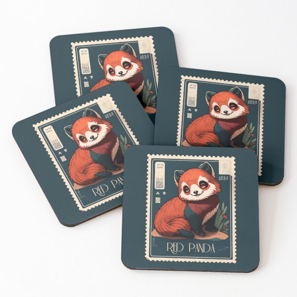 Item preview, Red Panda - Postage Stamp Series designed and sold by SLMGames.