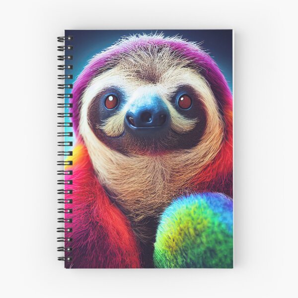 Item preview, Relaxy the colorful sloth with super powers designed and sold by Pixelboys.