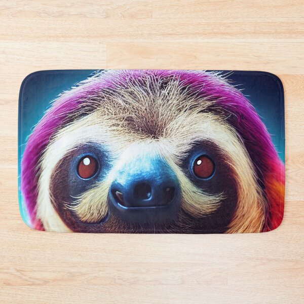 Item preview, Relaxy the colorful sloth with super powers designed and sold by Pixelboys.