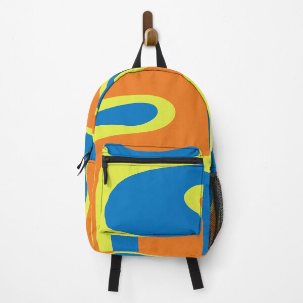 Item preview, Copacetic Retro Abstract Pattern Blue Orange Chartreuse designed and sold by kierkegaard.