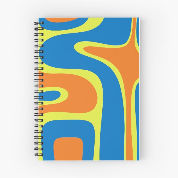 Item preview, Copacetic Retro Abstract Pattern Blue Orange Chartreuse designed and sold by kierkegaard.