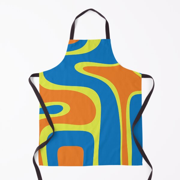 Item preview, Copacetic Retro Abstract Pattern Blue Orange Chartreuse designed and sold by kierkegaard.