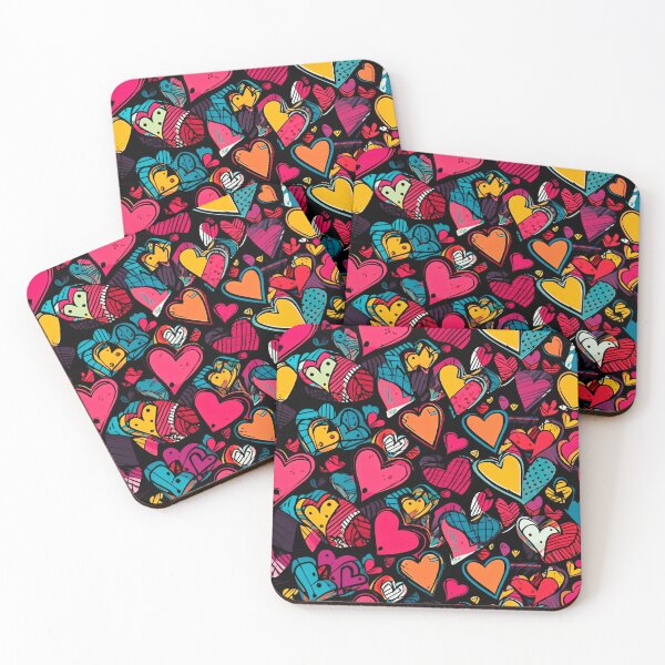 Item preview, Pop Art Love Heart Pattern designed and sold by Juuskus.