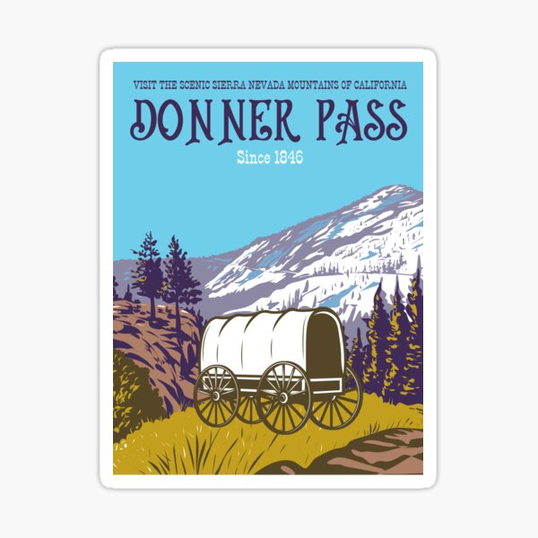 Donner Pass, California Sticker