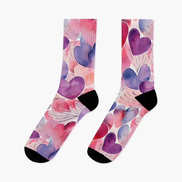 Item preview, Watercolor Love Heart Pattern designed and sold by Juuskus.