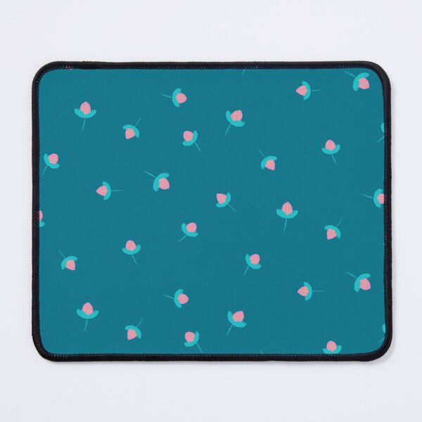 Artikelvorschau, Bloom Scatter warf rosa Blumen auf Blau entworfen und verkauft von EricaHarwig.