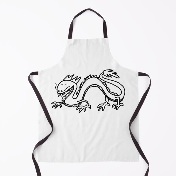 Item preview, Chinese Style Black and White Dragon Line Drawing designed and sold by ellenhenry.