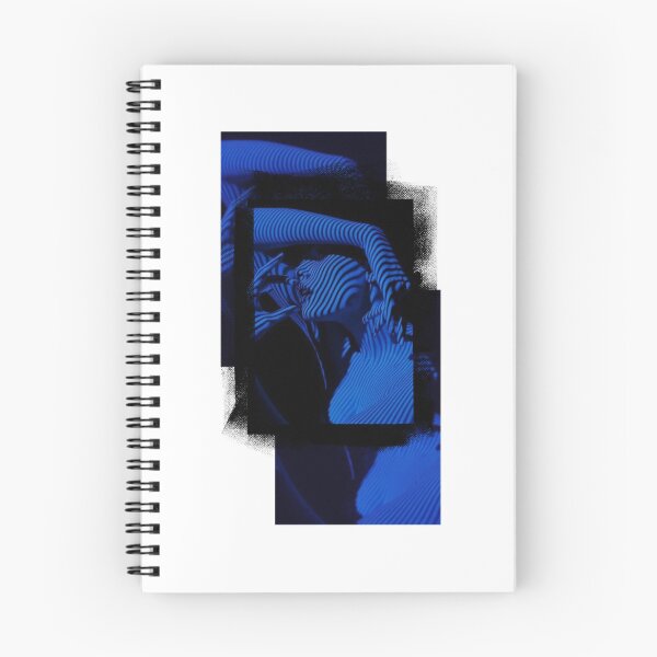 Item preview, Blue collage graphic print designed and sold by Lestie12321.