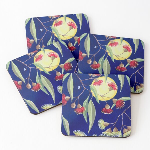 Item preview, Red and Yellow Australian Gum Blossoms designed and sold by Soozie Wray.