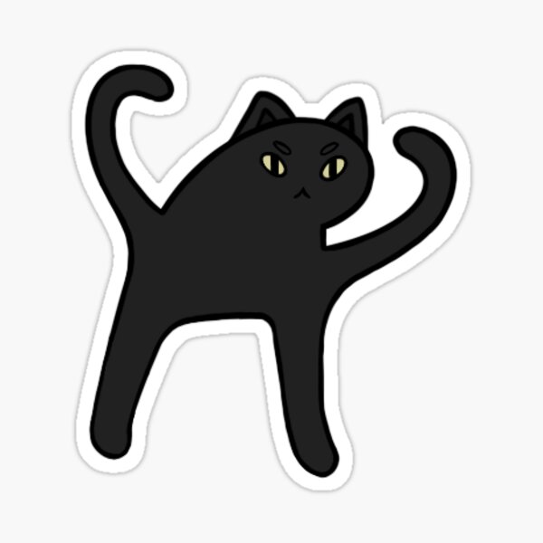 Small And Angry Cute Cat Design | Sticker