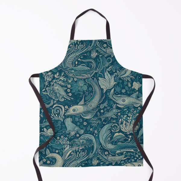 Item preview, Mythical Sea Creatures Pattern Design designed and sold by Juuskus.