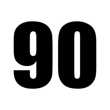 Racing number 90 | Sticker
