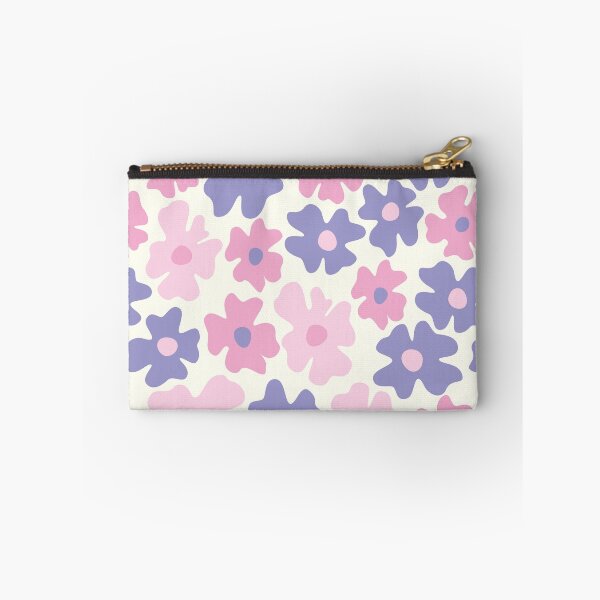 Item preview, pink lilac 60s retro flower power, pastel pink, lilac, baby pink, 60s groovy pattern, hippie flowers designed and sold by blomastudios.