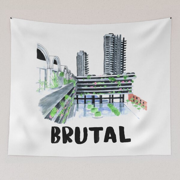 Item preview, Brutal Barbican View designed and sold by straypencil.