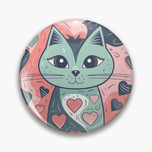 Item preview, Purrfect Love - Cat in a Heart designed and sold by CatopiaART.