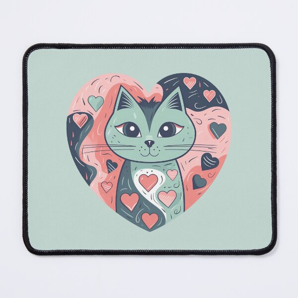 Item preview, Purrfect Love - Cat in a Heart designed and sold by CatopiaART.