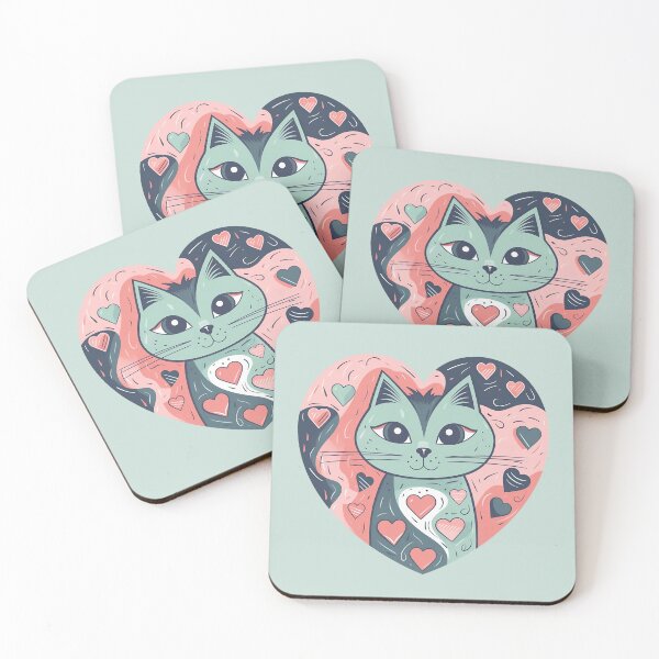 Item preview, Purrfect Love - Cat in a Heart designed and sold by CatopiaART.