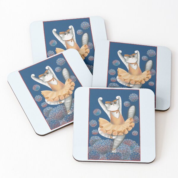 Item preview, An artistic dancer cat, for cat lovers designed and sold by gatteria.