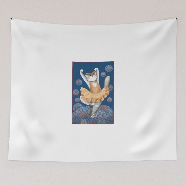 Item preview, An artistic dancer cat, for cat lovers designed and sold by gatteria.