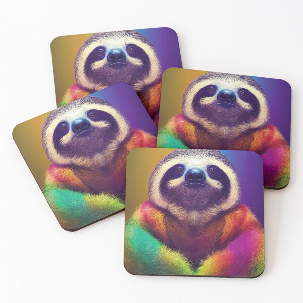 Item preview, Chilli Willy, the relaxed colorful lazy sloth designed and sold by Pixelboys.