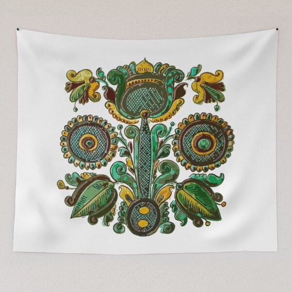 Item preview, Traditional Ukraine folk flowers decor designed and sold by Gogodzy.