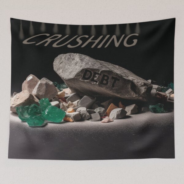 Item preview, Crushing Debt - Keep up the hard work designed and sold by shakespeare1212.