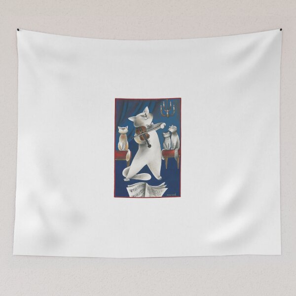 Item preview, Country music: fiddle-playing cat defying the devil designed and sold by gatteria.