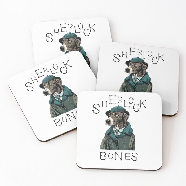 Item preview, Sherlock Bones - Detective Dog Art designed and sold by Dream-Palette.