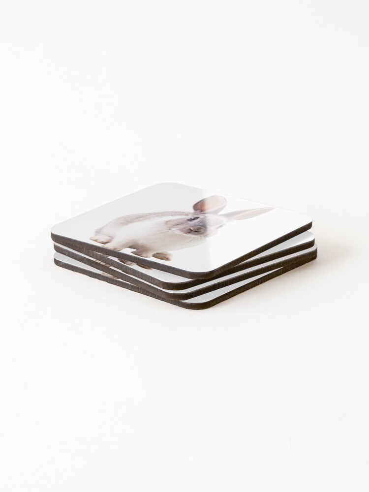 Thumbnail 4 of 5, Coasters (Set of 4), Pet Rabbit designed and sold by audio-sync.