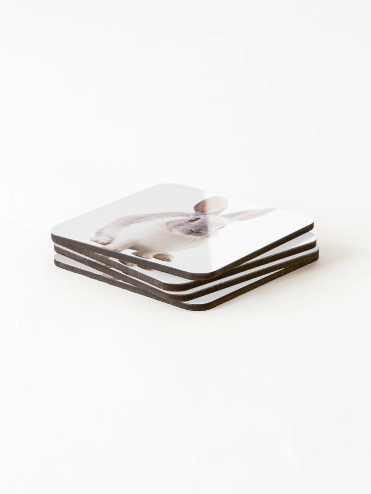 Thumbnail 4 of 5, Coasters (Set of 4), Pet Rabbit designed and sold by Designs By Creation.