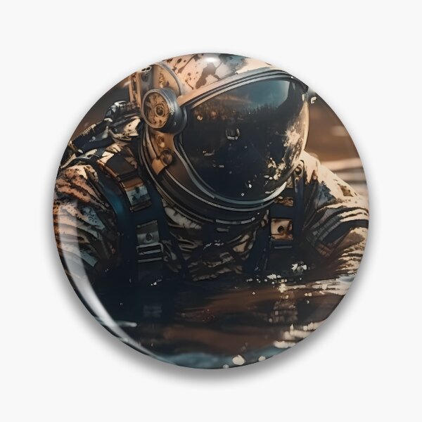 Item preview, Photo of an astronaut diving into oil-contaminated water designed and sold by SingularityGeek.