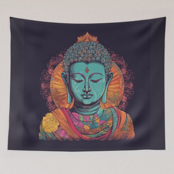 Item preview, Enlightened Buddha zen great art fine art designed and sold by bharuarts.