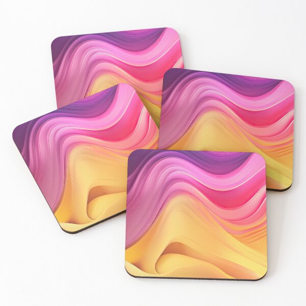 Item preview, Blushing Atlas: A Luxurious Fabric in Yellow, Pink, and Navy Blue designed and sold by FireScreen.