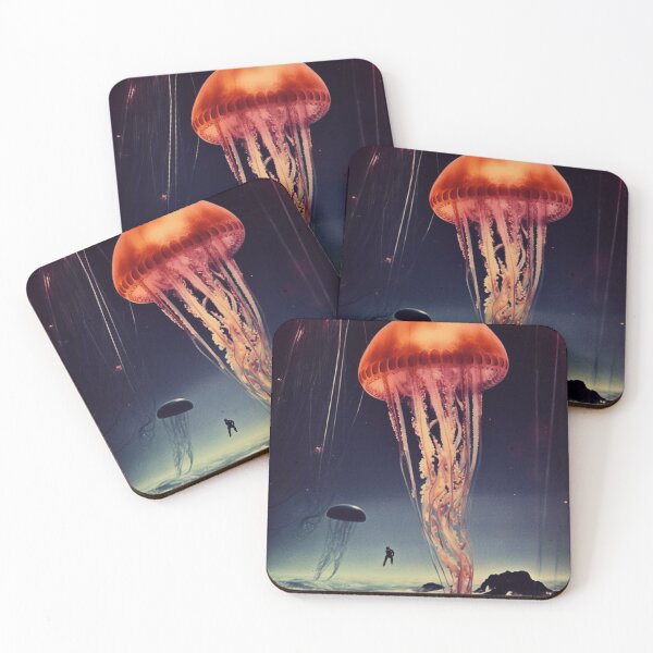 Item preview, Space Floating Jellyfish, Surrealist Vintage designed and sold by Synthetic-Dream.
