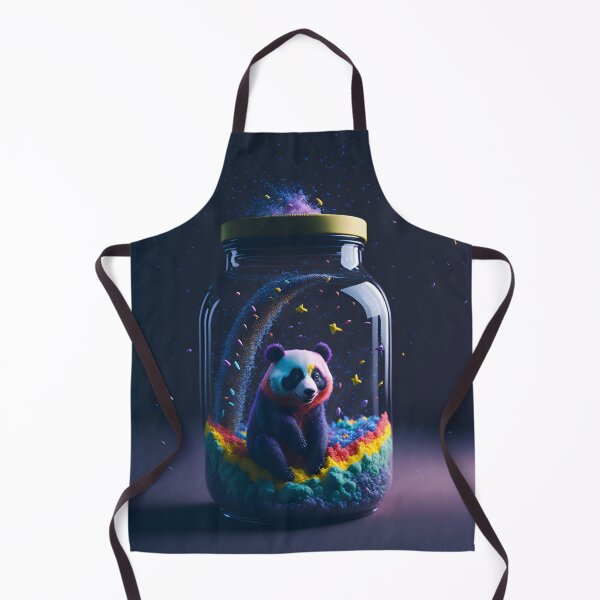Artikelvorschau, Skurriler Panda in einem magischen Galaxieglas | Verträumter Panda in einer Regenbogengalaxie entworfen und verkauft von RedArtG09.