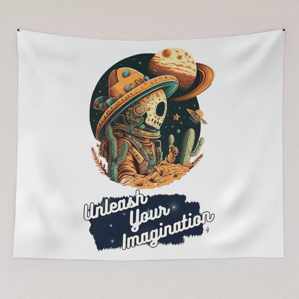Item preview, Explore the Universe with our Alien Robot in a Sombrero Design designed and sold by GiveMeMood.