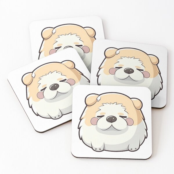 Item preview, Kawaii Cartoon Dog Chubby Stickers designed and sold by cooeeman.