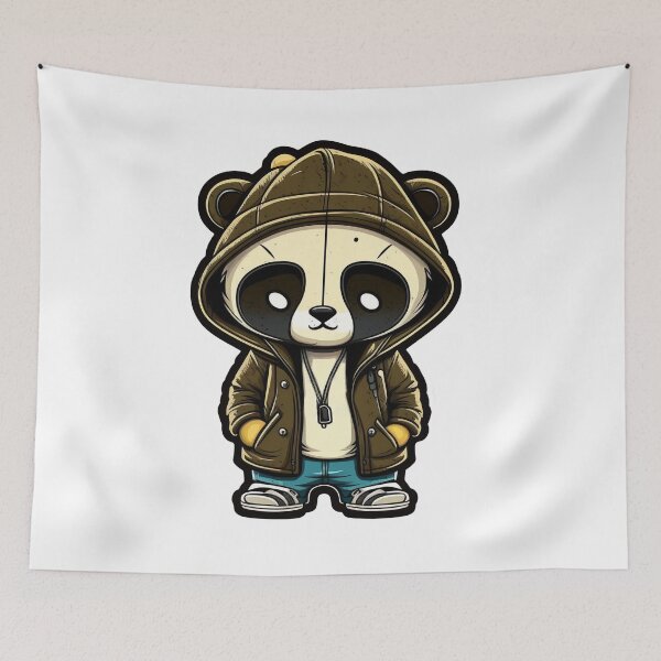 Item preview, The Hoodie Panda Guy designed and sold by CrimpyCo.
