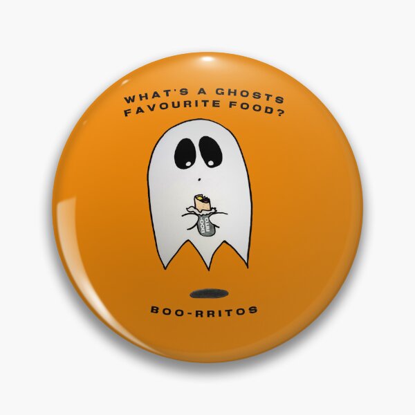 Item preview, ghost eating a boo-rito black text designed and sold by andrewc161099.