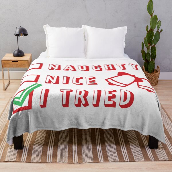 Item preview, Nice, Naughty, I Tried designed and sold by CraftedWithLove.