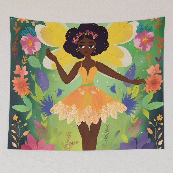Item preview, Cute Fairy in the Floral Garden designed and sold by Red Witch Art.