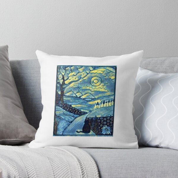 Item preview, Starry Night Cat  designed and sold by SurrEllArt.