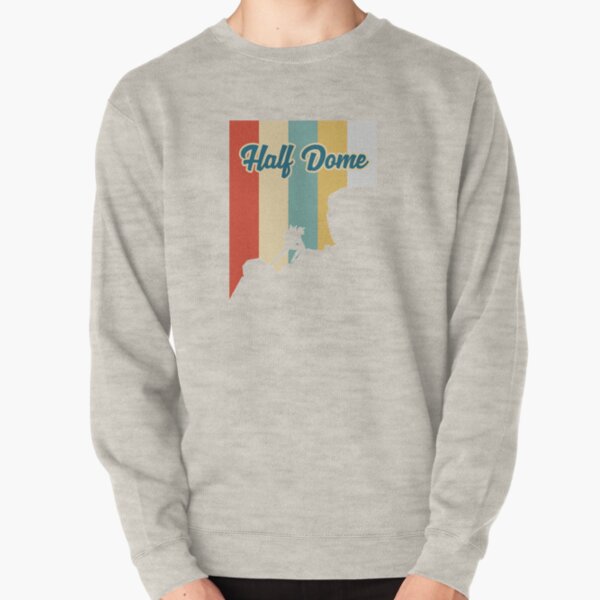 Retro Half Dome Mountain Hiking T-Shirt Pullover Sweatshirt