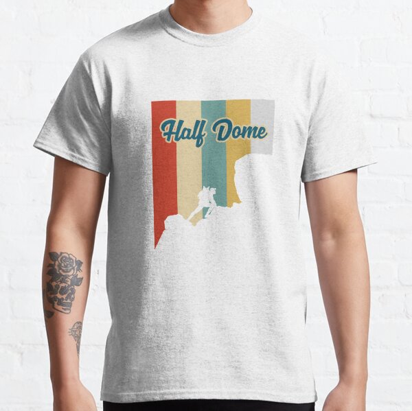 Retro Half Dome Mountain Hiking T-Shirt Classic T-Shirt