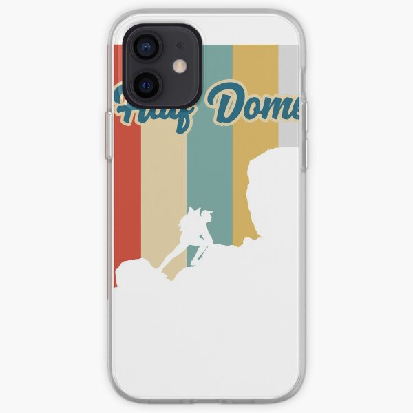 Retro Half Dome Mountain Hiking T-Shirt iPhone Soft Case