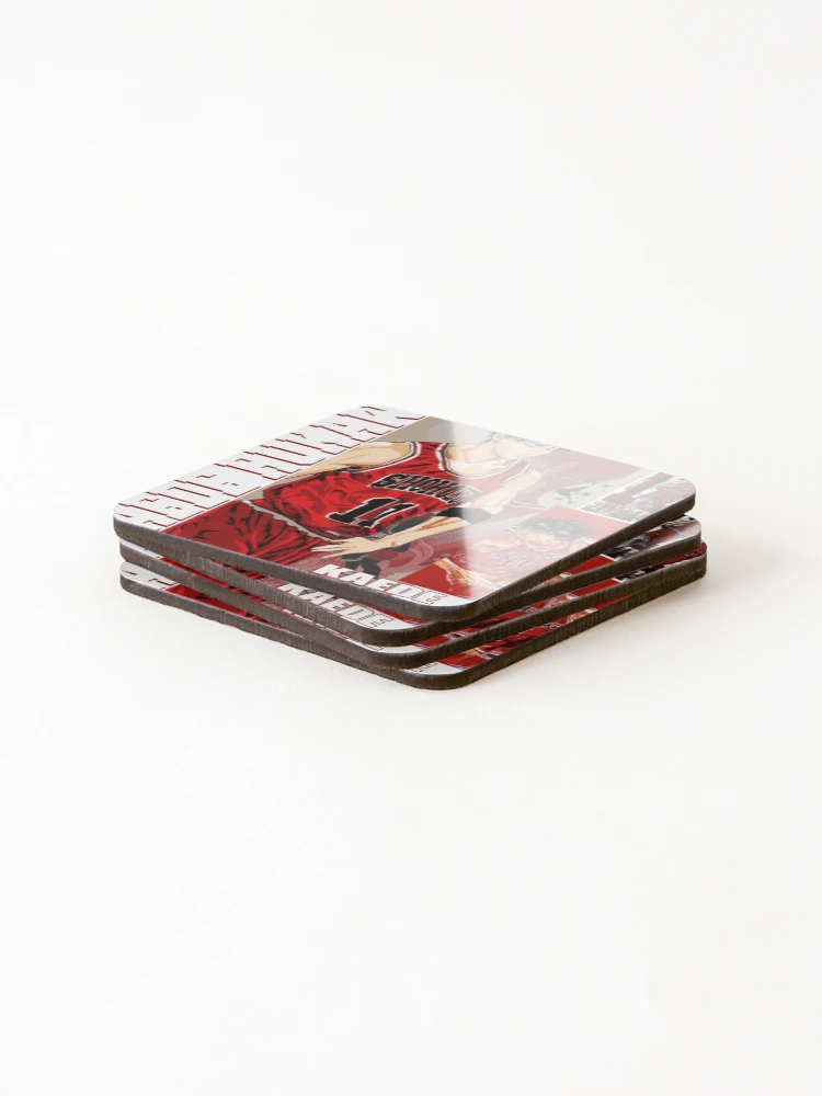 Thumbnail 4 of 5, Coasters (Set of 4), The Rookie (Kaede Rukawa) designed and sold by Protagonist Prints.