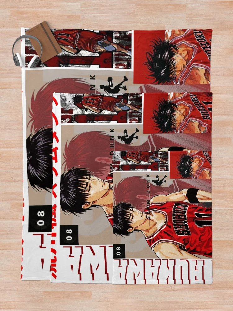Thumbnail 5 of 6, Throw Blanket, The Rookie (Kaede Rukawa) designed and sold by Protagonist Prints.